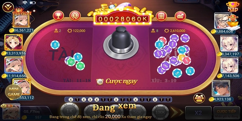  Tựa game Tài Xỉu bắt nguồn từ Trung Quốc